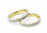 Paper layer wedding bands with 14k gold sleeve
