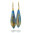 Eardrops FUSI spindle blue multicolour made of bookpages