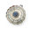 Anhänger Mondstrahl 48mm, Silber mit geschnitztem Mondstein